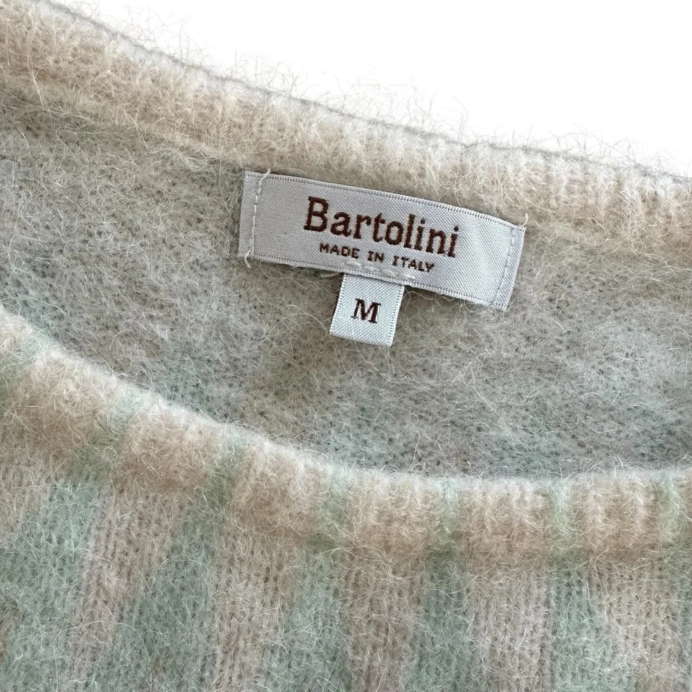Bartolini Multicolor Chevron Alpaca Mohair Sweater, Medium